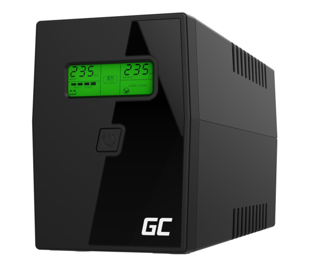 Green Cell UPS (800VA/480W, 2x Schuko, AVR, LCD)